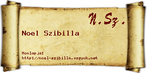 Noel Szibilla névjegykártya